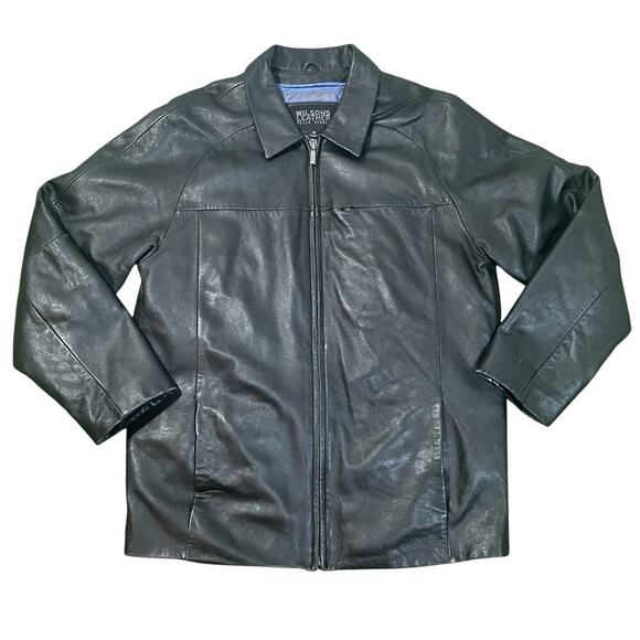 VTG Wilsons‎ Leather Jacket MED 3M Thinsulate Removeable Lined Heavy Coat - Picture 1 of 12